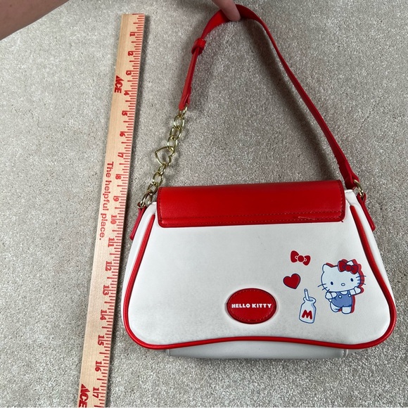 Hello Kitty Her Universe Purse Red Bow Gold Chain Apple‎ Pencil Interior - Picture 14 of 15